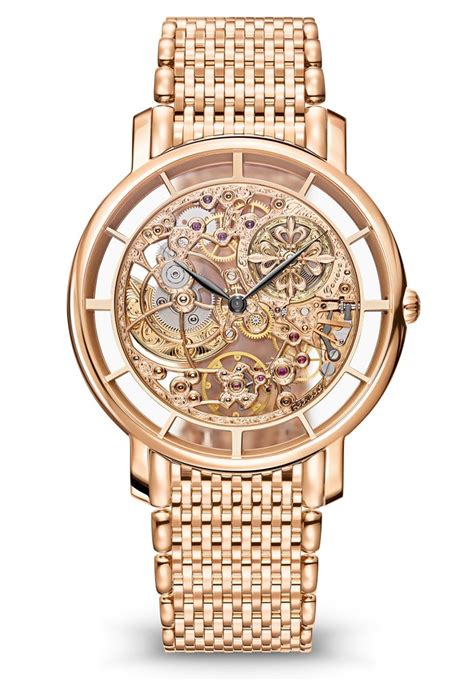 patek philippe rose gold skeleton watch|omega skeleton watch.